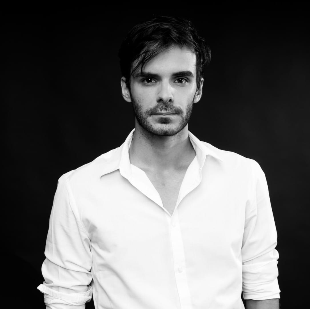 Radu Mateucă classic actor headshot, photography by Mircea Netea